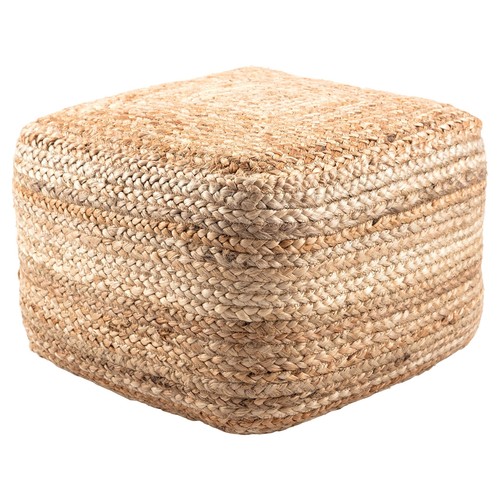 Modern beige cube shape - beige, jute