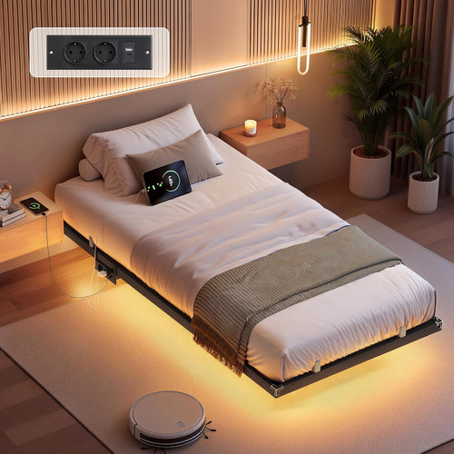 Lit flottant 190 avec - lit,