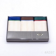 Mouchoirs Vintage En Tissu Maco Pêlemêle Série LORD 41 X 41 Cm