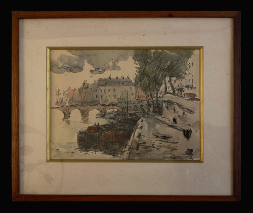 Aquarelle signée fernand - aquarelle,