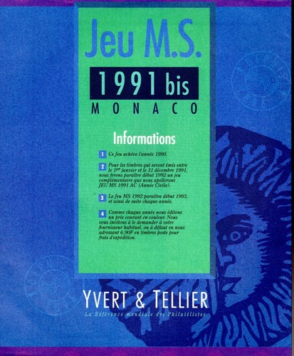 Yvert tellier monaco - yvert, et
