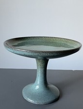 Ruelland - Ceramique Signée - Grande Coupe Vert Emeraude - 1960