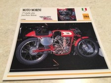 Carte moto Moto Morini 175 Jean-Pierre Beltoise 1964 collection Atlas Italie