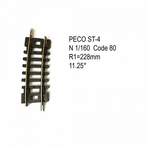 Rail setrack courbe - r, 228mm