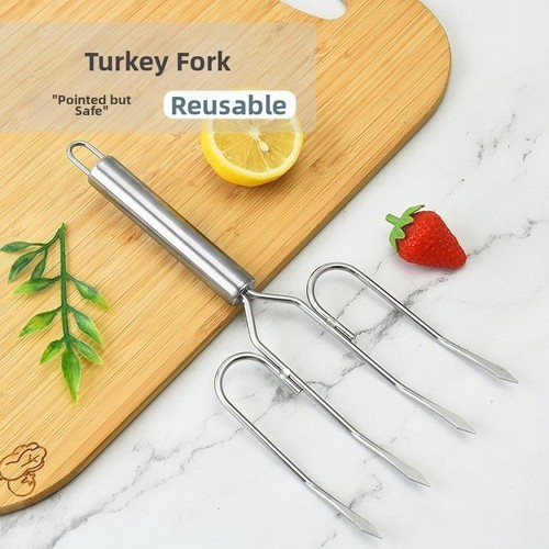 Fourchette barbecue acier - fourchette,