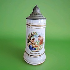 chope à bière musicale en céramique allemande