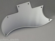 Argent Miroir Scratch Plaque Pour Gibson Sg Standard Style Guitares Électriques