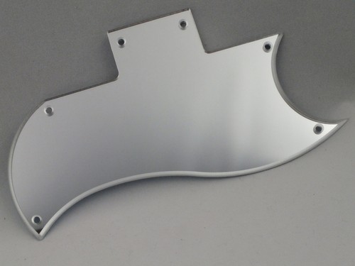 Argent miroir scratch plaque - argent,