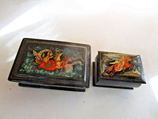 Lot de 2 boites laquées