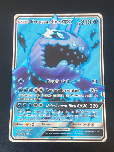 Carte pokemon froussardine - froussardine, gx