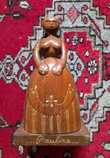 SCULPTURE BOIS FEMME BRETONNE