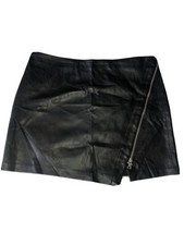 Mini jupe cuir zara taille - mini,
