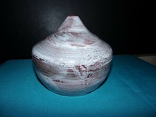 VASE BOULE APLATIE SIGNE