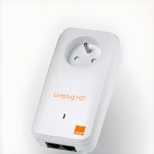 1 CPL HD Orange Liveplug 500 M/s + Câbles Ethernet - excellent état
