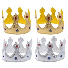  4 PCS Décorations De Fête Princesse Couronne D'anniversaire Pour Les Filles