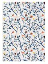 Tissu prédécoupé IKEA REVFINGERORT détails botaniques multicolores 118x59" 15...