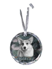 Pembroke Welsh Corgi médaille en cristal avec un chien Art-Dog