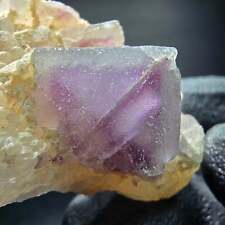 Cube de fluorite fantôme vert