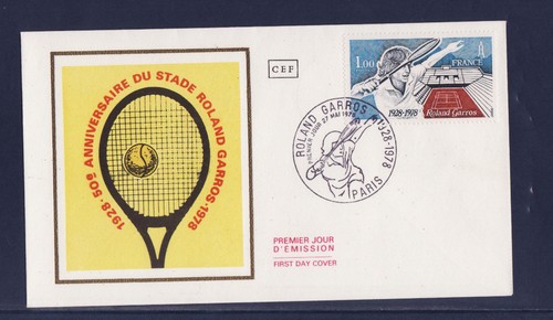 Enveloppe 1er jour tennis - enveloppe,