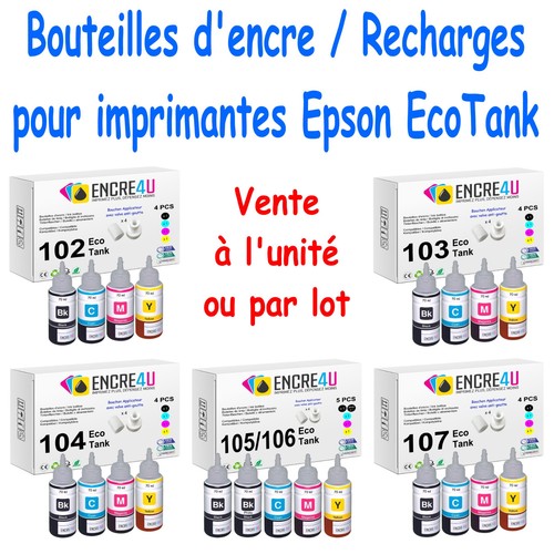 Bouteilles encre compatible - bouteilles,