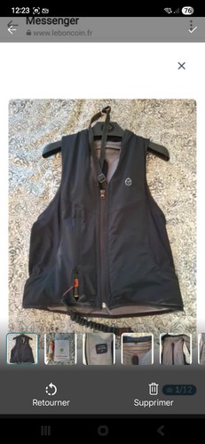 Gilet airbag equitheme taille - gilet,