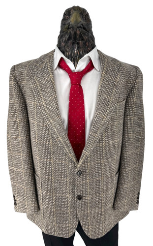 Veste laine tweed vintage - laine,