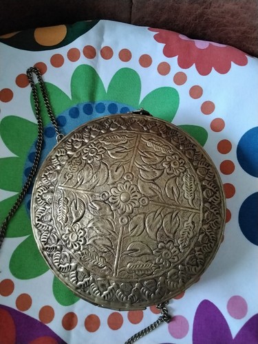 Minaudière vintage laiton - en,