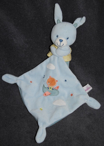 Doudou lapin mouchoir - lapin,