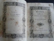 Missel Romain – Alfred Mame & fils – 1894 – REF 3226 – Livre ancien religieux