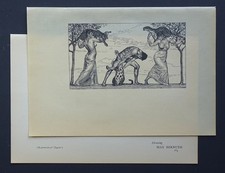 Max BERNUTH Planche orig 1900