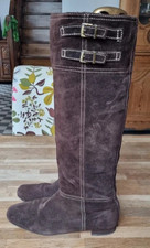 Bottes andré 39 en daim marron talon plat TBE