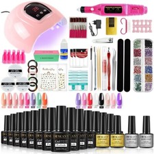 Kit Manucure Ensemble Gel Vernis à Ongles Semi Permanent Lampe UV Outils Coffret