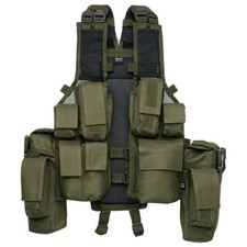 Brandit Gilet Tactique Militaire Airsoft Armée Sécurité Paintball Combat Olive
