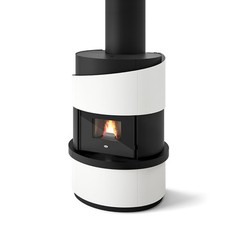 Insert De Cheminée À Granulés Eva Calor Dante Blanc 7,5KW