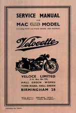 Velocette Service Manuel MAC