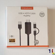 Câble 3-in-1 Type C/Micro-USB To HDMi Compatible Android 2M