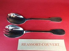 SERVICE SALADE VIEUX PARIS 25 CM BOUILLET BOURDET BEL ÉTAT MÉTAL ARGENTÉ 