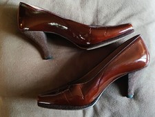 Chaussures à talon vernis cognac Maud Frizon