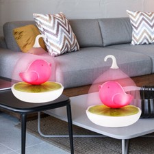 Lampe de Table Luminaire de Salon Rose LED Oiseau Batterie Lecture 2er Set