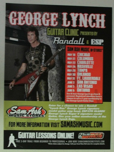 George lynch guitar clinics - george,