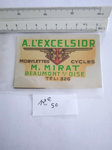Chromo transfert mobylette - transfert,