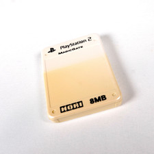 Carte Memoire Memory Card Sony Playstation 2 PS2 Hori 8MB White Jap Japan