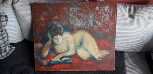 Tableau ancien huile - tableau, à