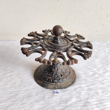 1900s Vintage Fonte Victorien Caoutchouc Tampon Support Bureau Collection I670