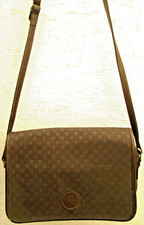 " FENDI " vintage toile et