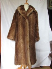 manteau vison camel/naturel