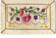 Carte Brodée avec rabat -