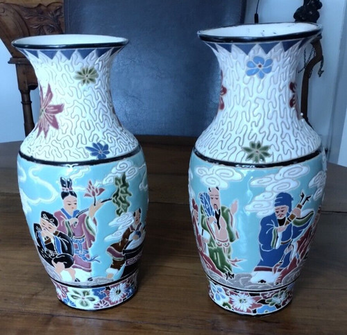 Paire vases viêtnam chine - paire,