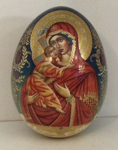 Vierge enfant oeuf - oeuf, en