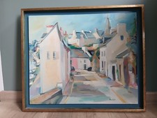 HUILE SUR TOILE PORT BRETON